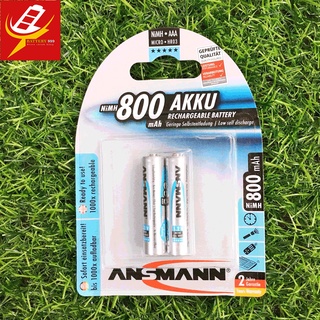Pin sạc đũa aaa 800mah ansmann chính hãng - vỉ 2 viên