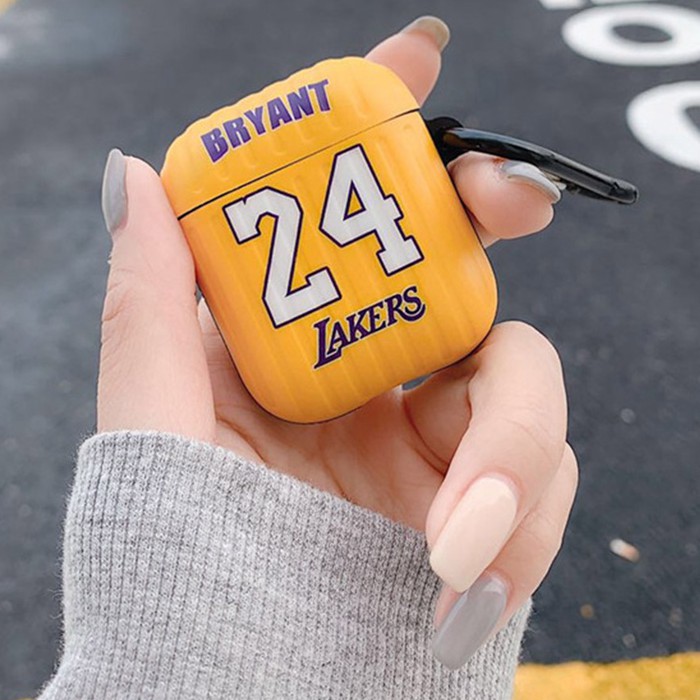 Bao case silicon tai nghe Apple Airpods 1 / 2 họa tiết Lakers Bryant - Hàng nhập khẩu