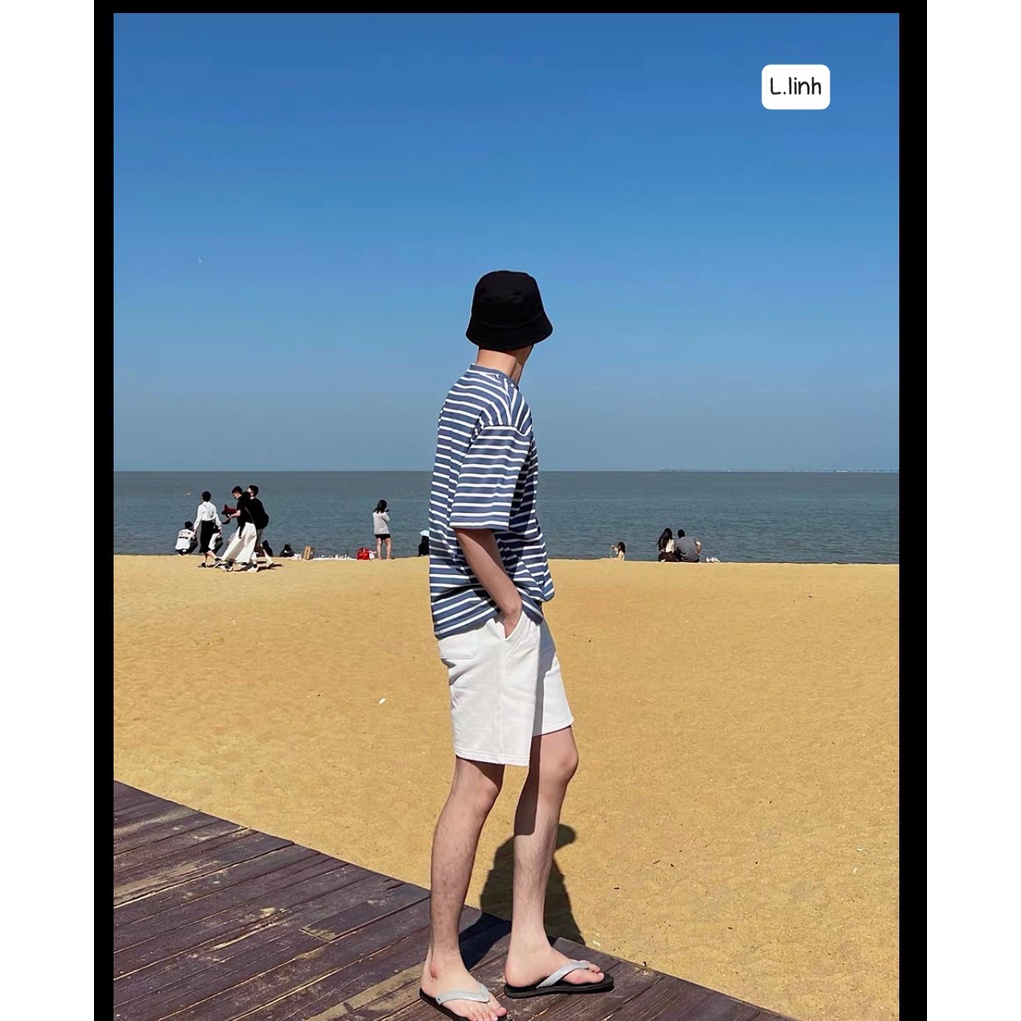 SET 3 QUẦN NAM Cotton dày dặn 3 màu đen trắng ghi cạp chun thoải mái