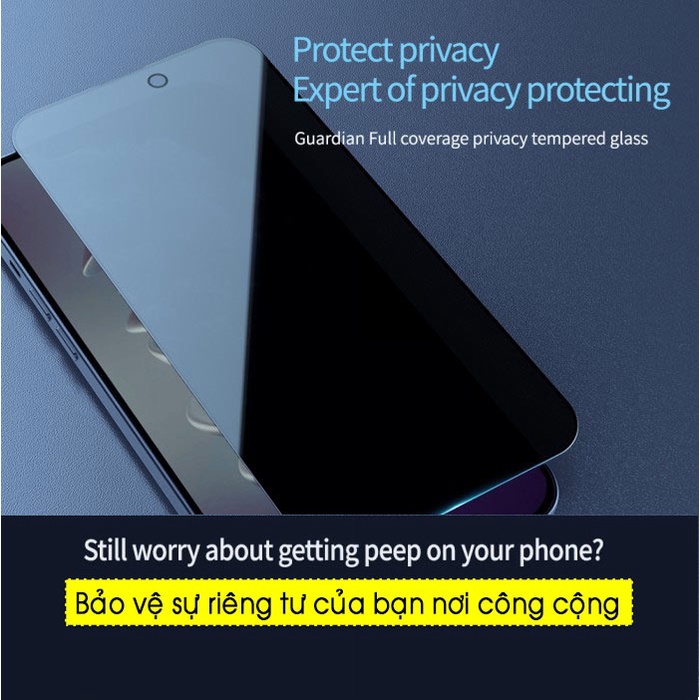 Dán cường lực chống nhìn trộm IP 14 Pro Max / 14 Pro Nillkin Guardian
