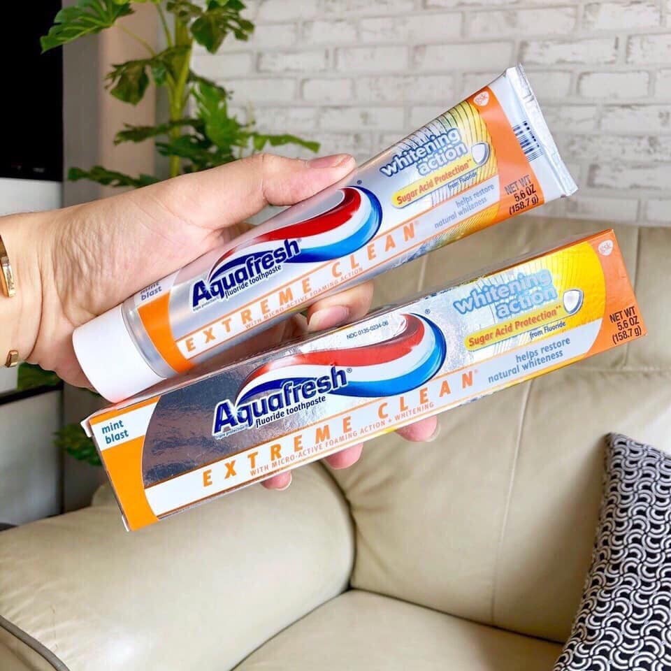 KEM ĐÁNH RĂNG AQUAFRESH WHITENING ACTION MỸ 158.7G