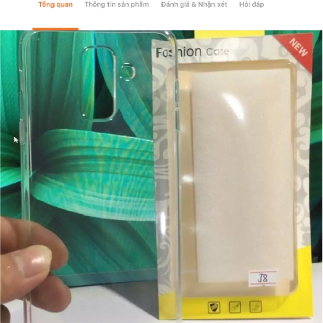 Ốp silicon samsung J8(2018)