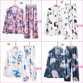 Pijama lụa dài tay cao cấp y69