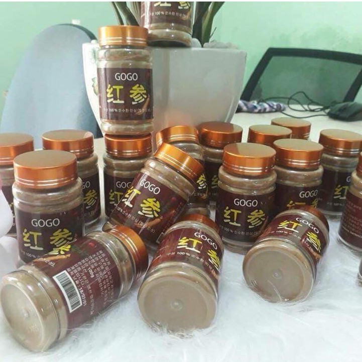 Bột hồng sâm GOGO hàn quốc cao cấp, cấy nano trẻ hóa trắng da - lucy store thiết bị vật tư spa