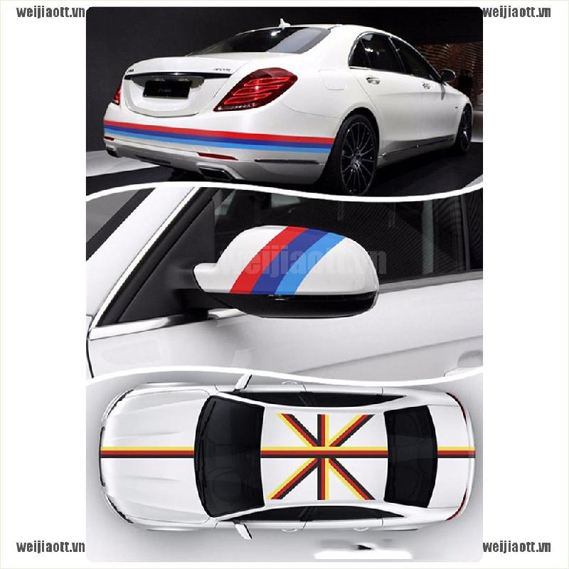 BMW Miếng Dán Trang Trí Xe Ô Tô Hình Lá Cờ 1m