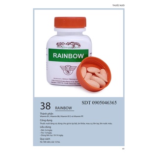 2 lọ rainbow - th. uốc nuôi tăng bo tăng cơ gà đá