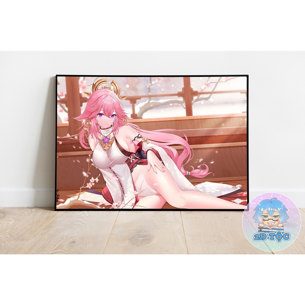 POSTER A3 CHẤT LƯỢNG CHUẨN YAE MIKO (17) GAME GENSHIN IMPACT - 2D TỘC SHOP
