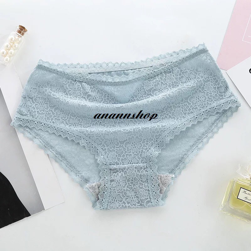 ( Anannshop ) Quần lót ren hoa xinh xắn thiết kế viền ren gợi cảm | BigBuy360 - bigbuy360.vn