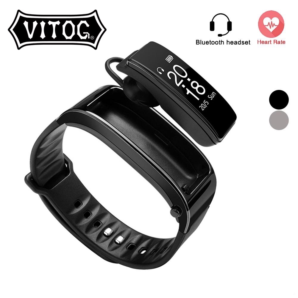 Vòng Tay Thông Minh Vitog Y3 Tích Hợp Tai Nghe Bluetooth Đeo Một Bên Độc Đáo Tiện Dụng