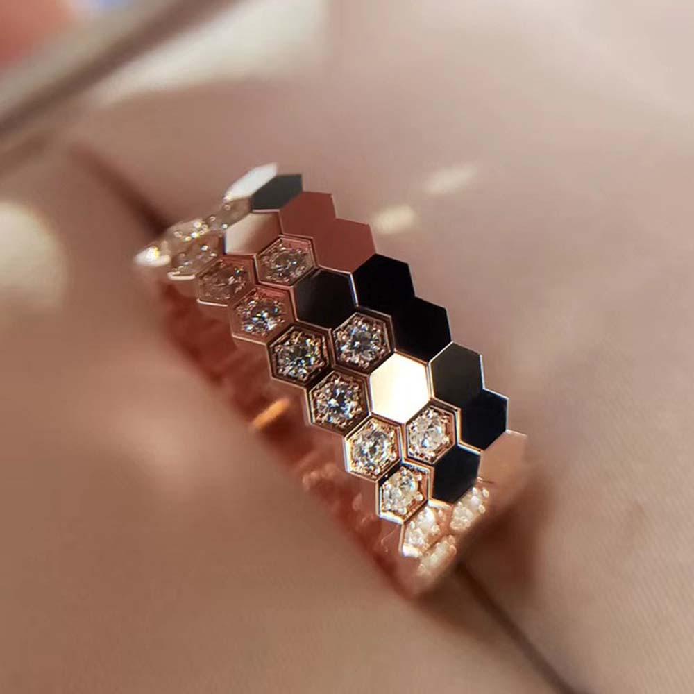 Nhẫn Tổ Ong Đơn Giản Lãng Mạn Thời Trang Cho Nam Và Nữ