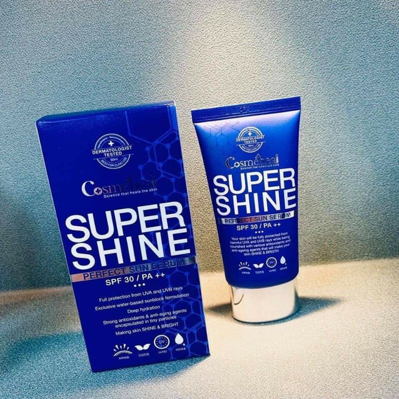 TẾ BÀO GỐC CHỐNG NẮNG SUPER SHINE Perfect Sun Serum Cosmeheal