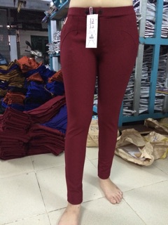 Quần cotton viền nhẹ túi