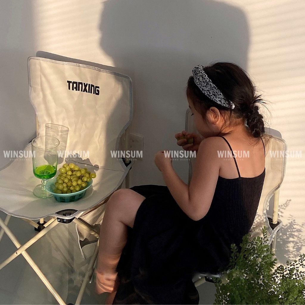 Ghế xếp đi picnic khung thép siêu bền gấp gọn tiện lợi, kèm túi đựng - winsum | BigBuy360 - bigbuy360.vn