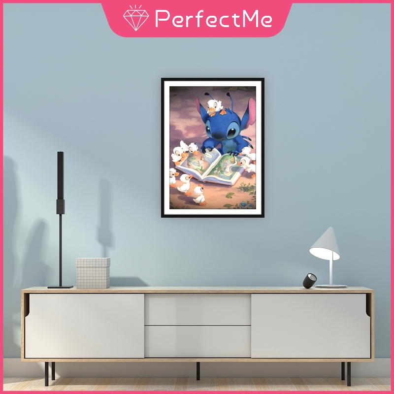 Bộ tranh đính đá 5D họa tiết hoạt hình độc đáo DIY dùng trang trí nhà cửa