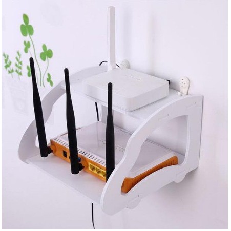 [RẺ RẺ RẺ] Kệ wifi treo tường 2 tầng nhỏ gọn IG375