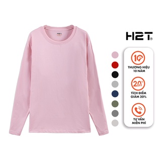 Áo Thun Dài Tay Trơn Basic H2T 8 Màu - Vải Mềm Mịn Co Giãn 0899