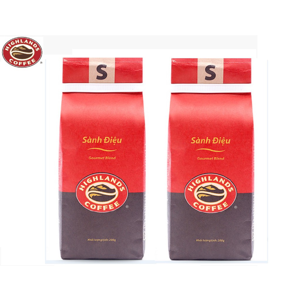 [SenXanh CAFE] Mua 3 gói tặng 1 gói Cà phê rang xay Sành điệu Highland coffee 200g