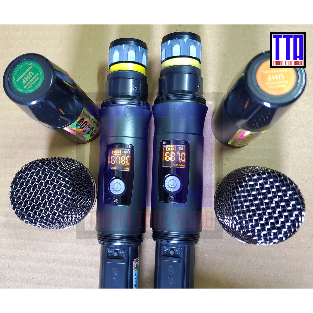 Micro loa kéo wireless Q32T UHF bo UGX - loại 1 đầu nhôm