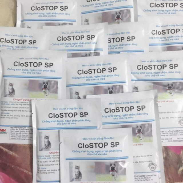 Combo 3 gói CloStop SP - Men vi sinh cho chó mèo