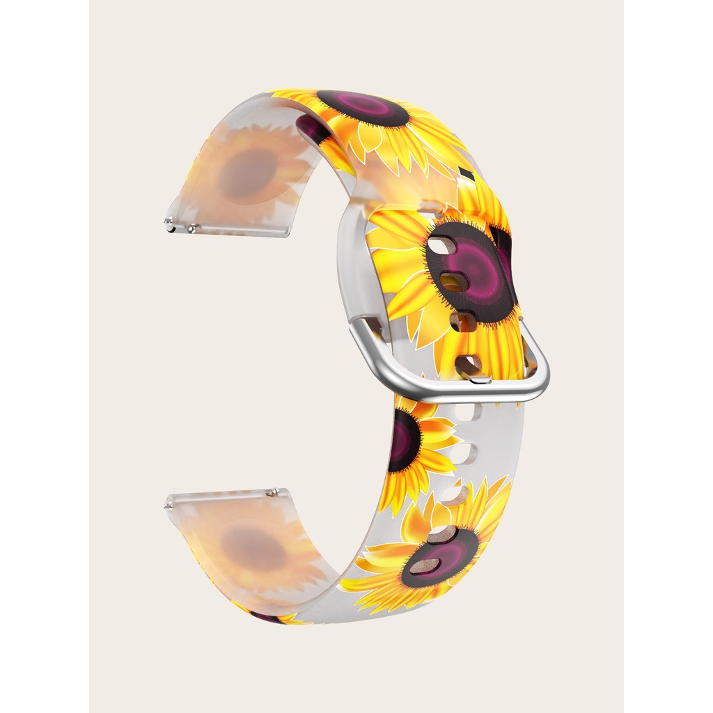 Dây Đeo Đồng Hồ Bằng Silicone In Họa Tiết Thời Trang Kích Thước 4 44mm 40mm Cho Samsung Galaxy watch 4 classic 42 / 46mm