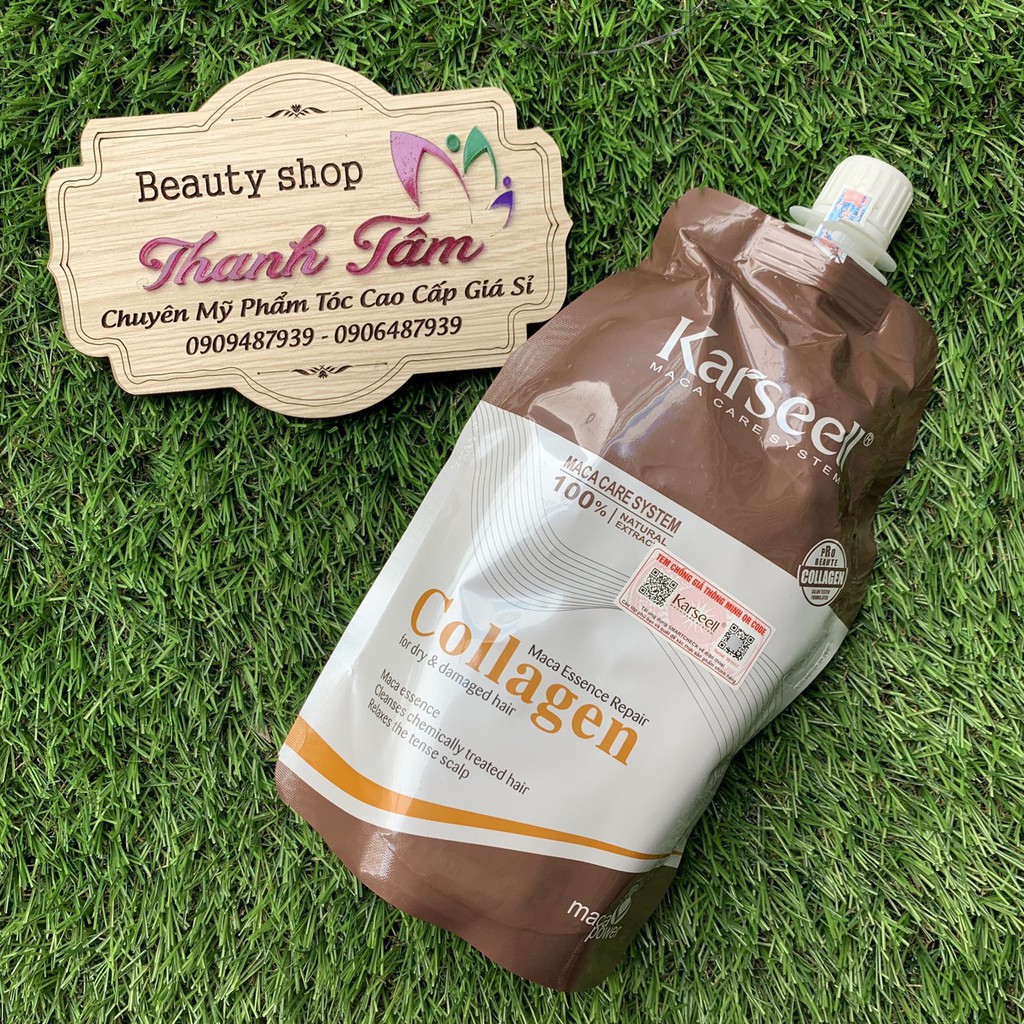 Kem hấp dầu Collagen Karseell Maca Power siêu mềm mượt Ý 500ml ( mới 2019)