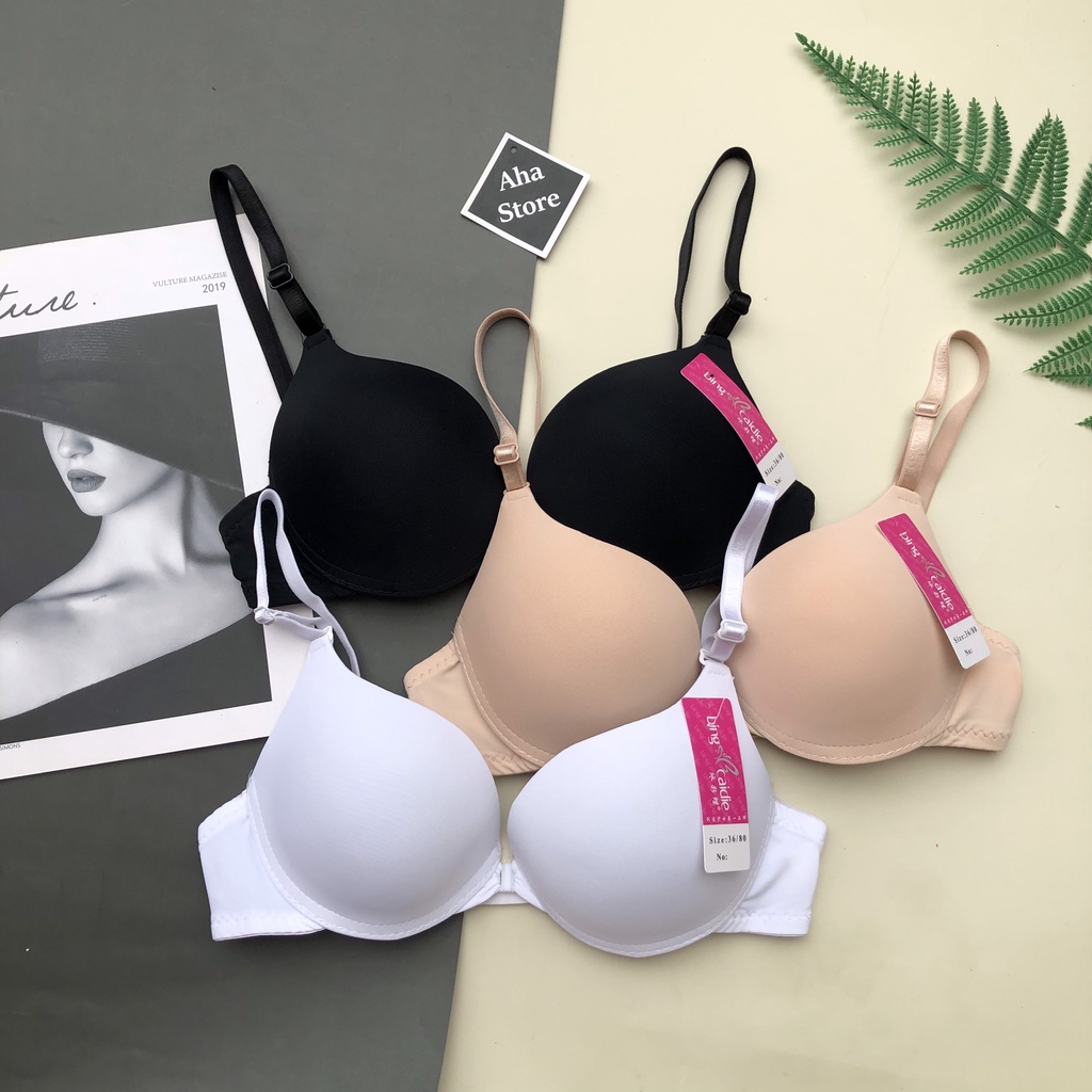 Áo Lót Nâng Ngực Cài Trước Tạo Khe Su Trơn YiOn Ùnderwear AST01