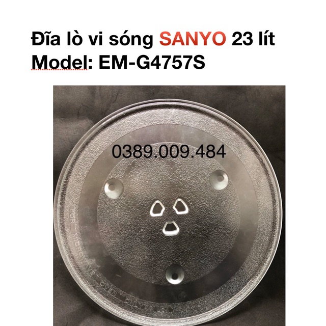 Đĩa lò vi sóng Sanyo EM-G4757S (23 lít)