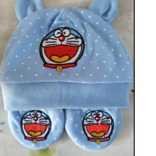 Bộ Mũ Đội Đầu Hình Doraemon 713 Dễ Thương Cho Bé Tập Đi