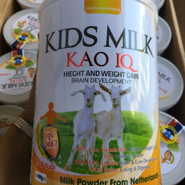 Sữa Dê KidsMilk Goat Kao IQ 900g _Duchuymilk