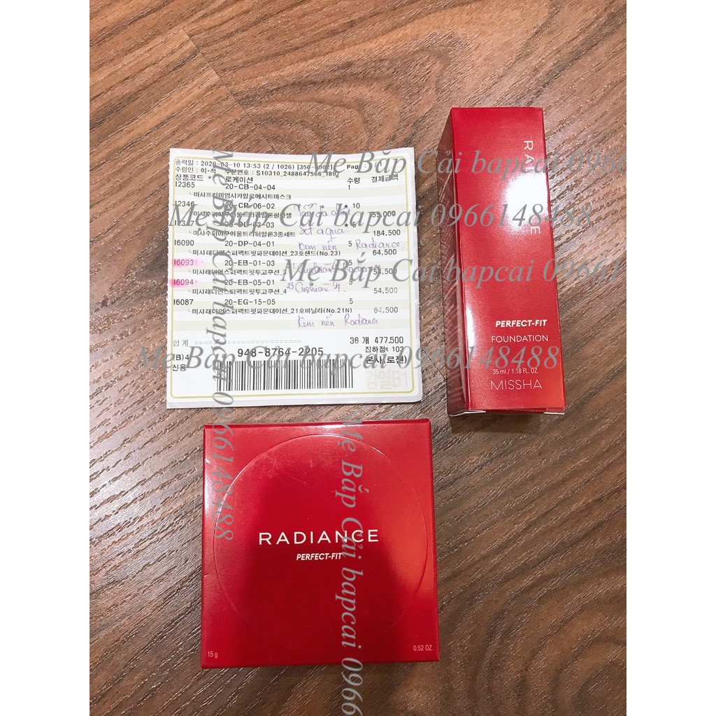 MBC Sét Kem nền và 2 mút trang điểm hoàn hảo không tì vết Radiance Perfect Fit Foundation SPF30 PA++ mini | BigBuy360 - bigbuy360.vn