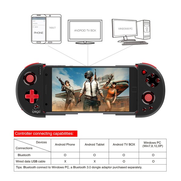 Blackhole Tay cầm chơi game IPEGA pg-9087 không dây kết nối Bluetooth cho Android