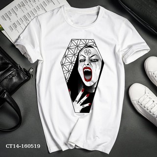 Áo Thun Nữ Tu Quỷ Satan Thánh Đường DỄ THƯƠNG