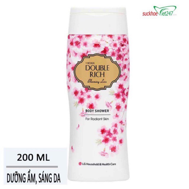Sữa tắm Double Rich hương hoa Hồng 200g
