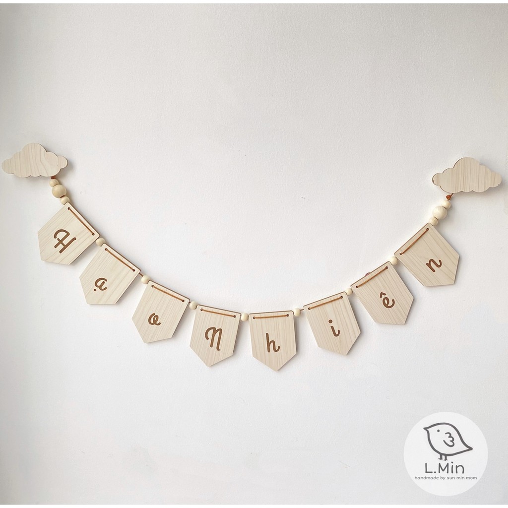 CỜ GỖ IN TÊN BÉ BY L.MIN