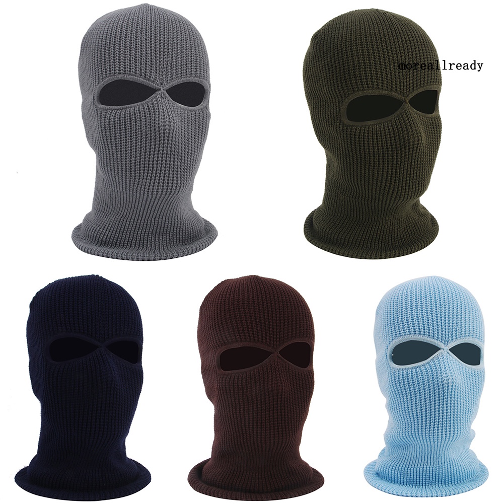 MLY _Khăn trùm mặt nạ trùm đầu 2 lỗ giữ ấm mùa đông phong cách quân đội