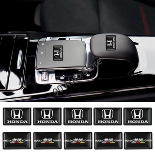 10 Chiếc Xe Tay Nút Epoxy Miếng Dán Tự Động Vô Lăng Biểu Tượng Huy Hiệu Decal Cho Xe Honda Mugen Power Civic City Odyssey Vezel CRV Accord Fit XR-V