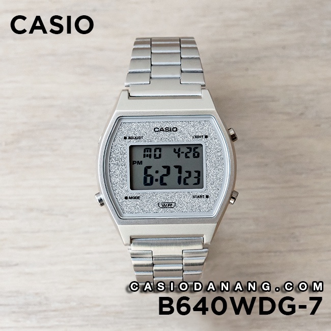 Đồng hồ nữ dây kim loại Casio chính hãng Anh Khuê B640WDG-7DF (35mm)