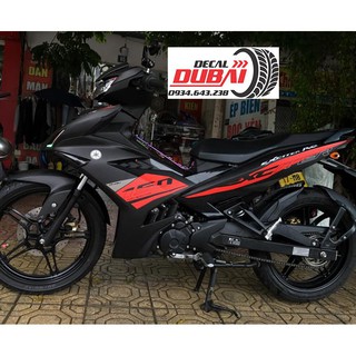 Tem Trùm Exciter 150 Đen Đỏ Nhám RC