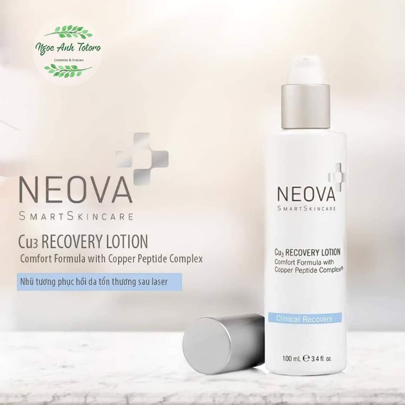 CHÍNH HÃNG | Kem dưỡng Peptide Đồng phục hồi da - NEOVA Cu3 RECOVERY LOTION 100ml