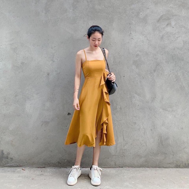 ĐẦM MIDI 2S BÈO TẦNG Kt