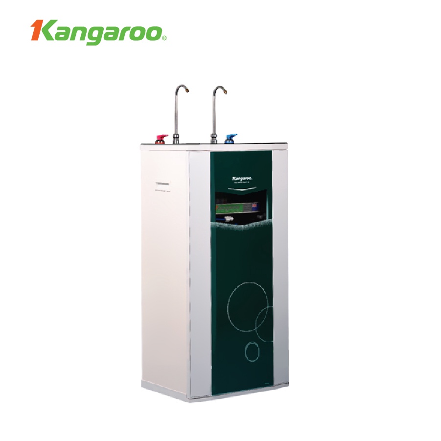 Thiết bị lọc nước Kangaroo RO 2 vòi, 9 lõi KG09A3 vỏ tủ VTU màu xanh(kèm carton)