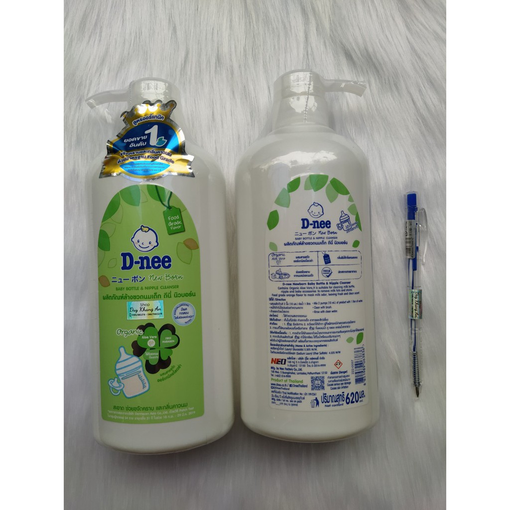 Nước rửa bình sữa D-nee 620ml nhập khẩu Thái Lan