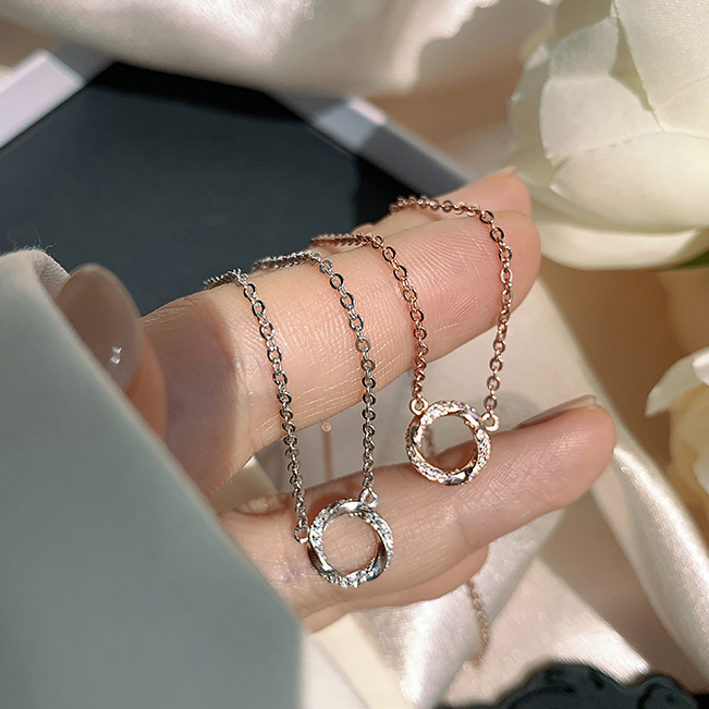 Vòng cổ mạ bạc 925 đính đá thời trang cho nữ