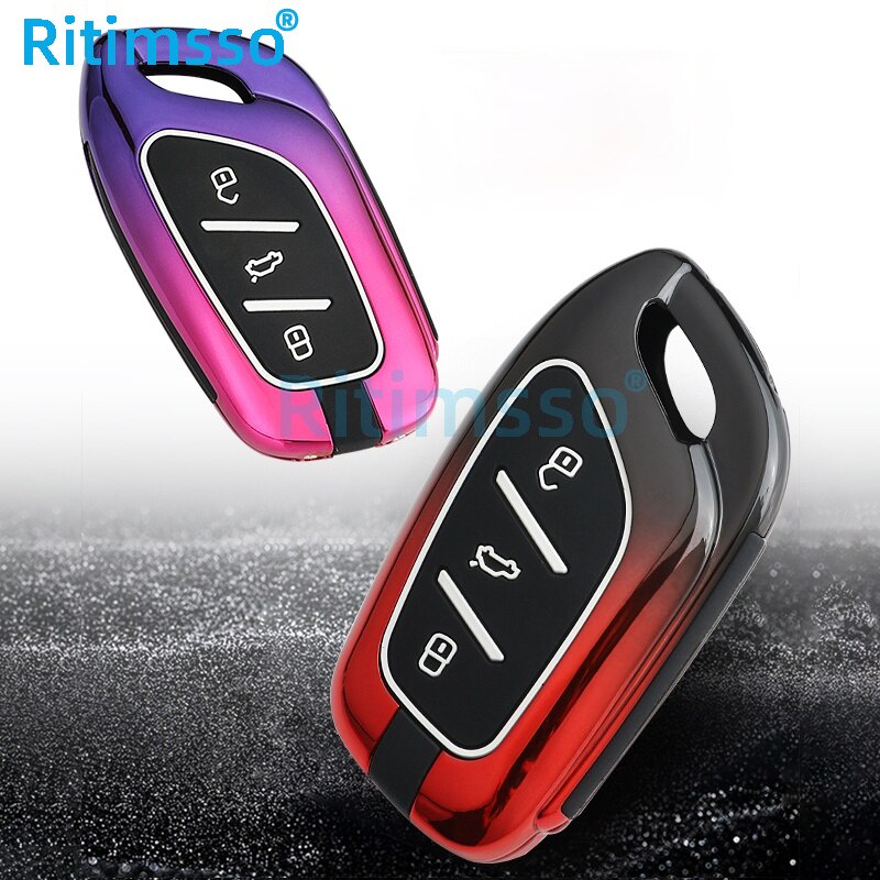 Vỏ Bọc Chìa Khóa Điều Khiển Từ Xa Thông Minh Nhiều Màu Dành Cho Xe Hơi MG ZS EV MG6 EZS Hhs 2019 2020 Roewe RX5 i6 i5 RX3 RX8 ERX5