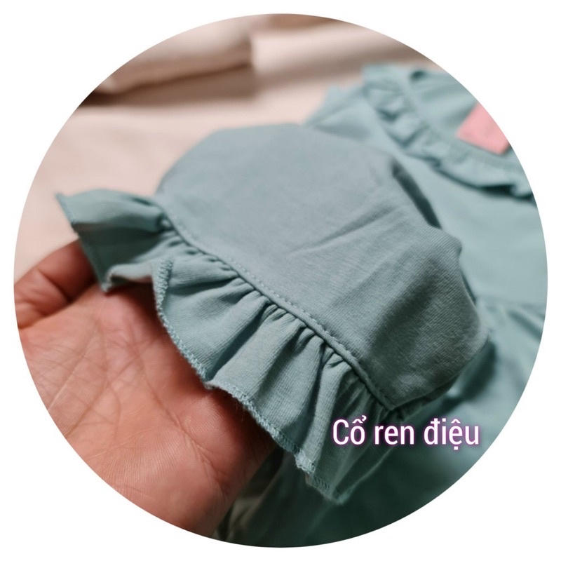 Bộ đồ bà bầu dài tay thu đông cotton mặc nhà thấm hút mồ hôi mềm mại thoải mái đẹp giá rẻ Bkhoatron