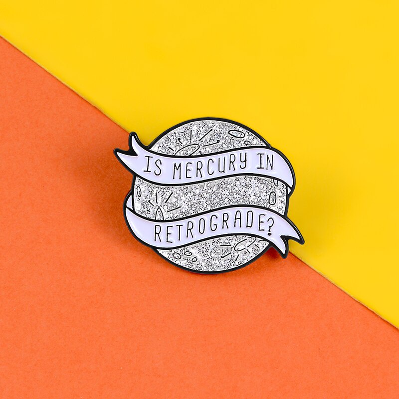 Ghim Cài Áo Kim Loại Hình Vũ Trụ Phong Cách Punk Cho Nam Nữ