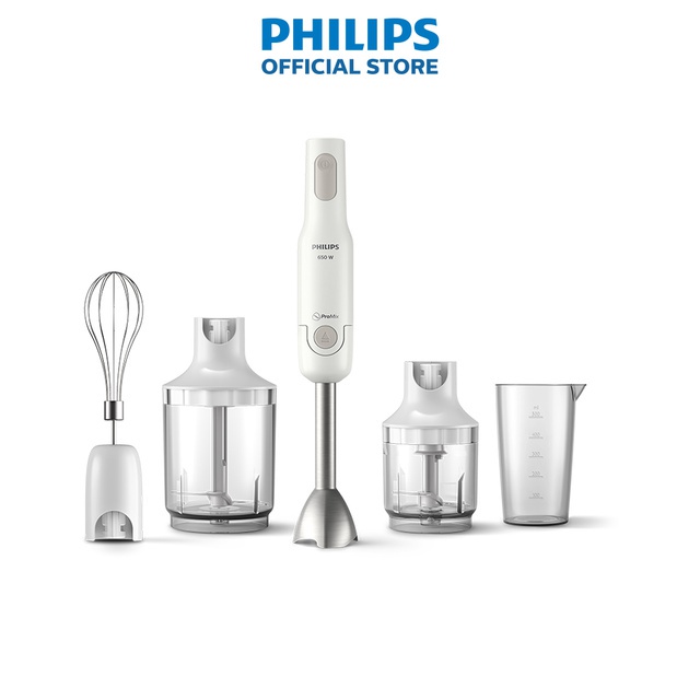 Máy xay cầm tay Promix Philips HR2537 650W full phụ kiện - Hàng chính hãng