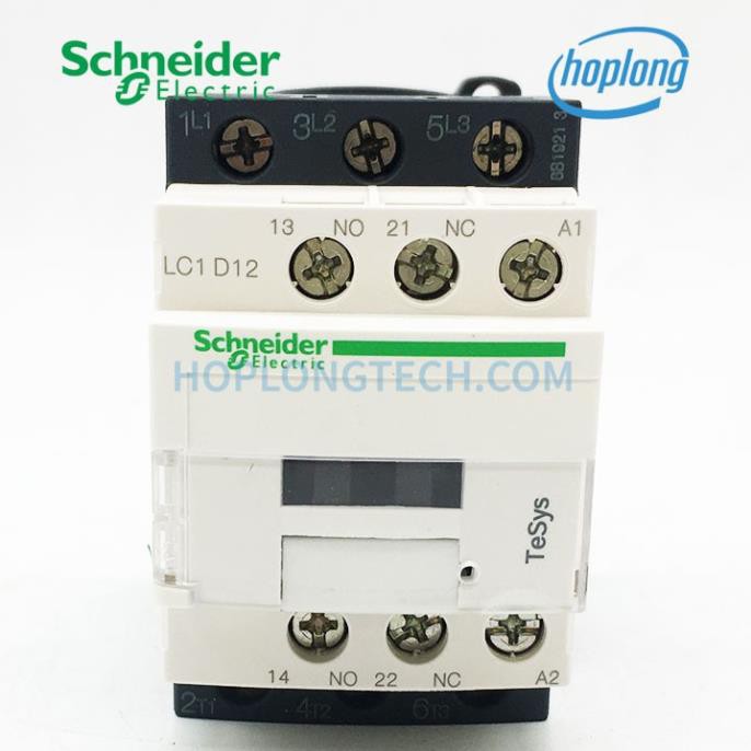 [CHÍNH HÃNG] LC1D12M7 Khởi động từ Schneider 12A 3 pha điện áp 220VAC