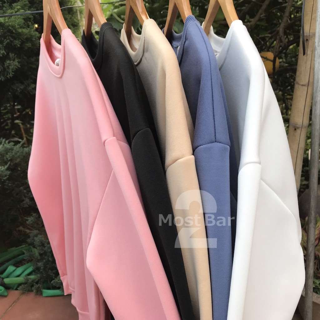 Áo sweater unisex tay dài dáng suông rộng từ M đến 3XL ̣̣̣(40kg đến 90kg - 100kg) , áo nỉ bông nam nữ | BigBuy360 - bigbuy360.vn