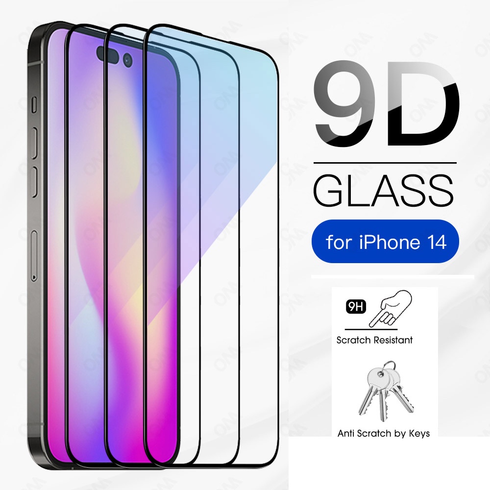 Kính Cường Lực 9D Trong Suốt Bảo Vệ Màn Hình iPhone14 / 14 Plus / Pro / Pro Max